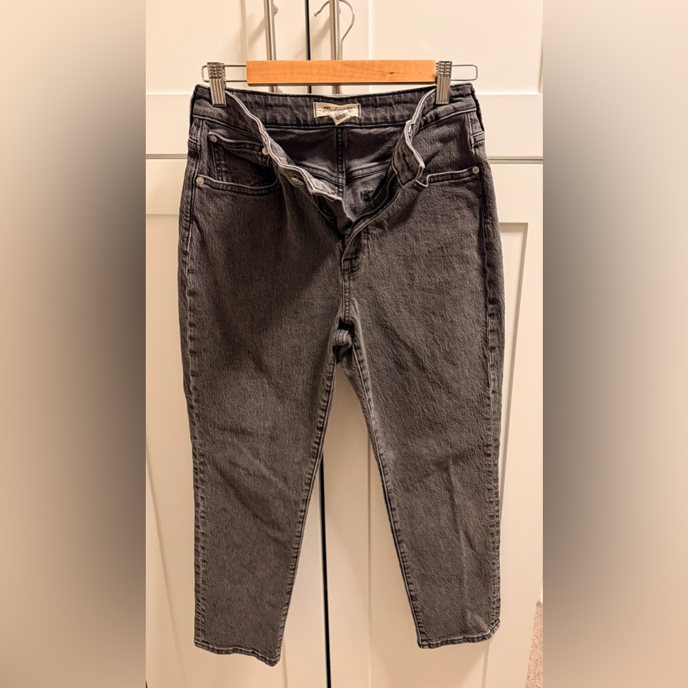 Madewell Charcoal Denim Pants